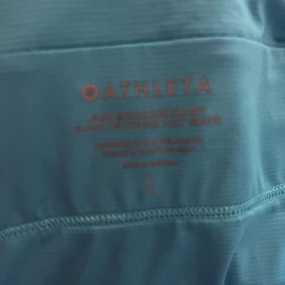NWT Athleta SZ Large Fast Route Run Short Blue Breathable Lined - Picture 11 of 11